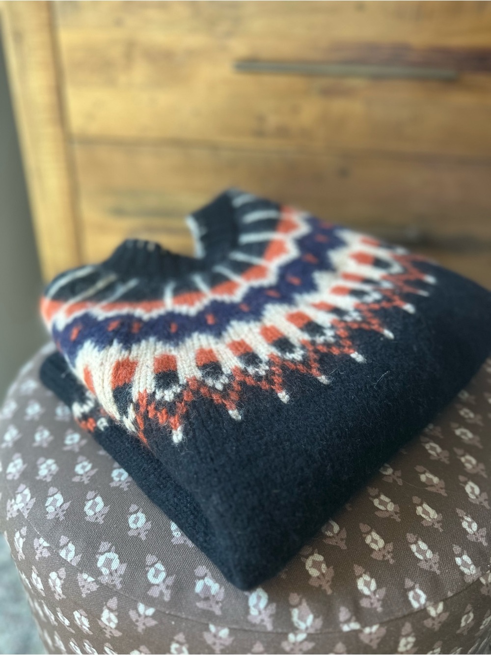 Doen Field Sweater in Aberdeen Fairisle - Picture 8 of 8